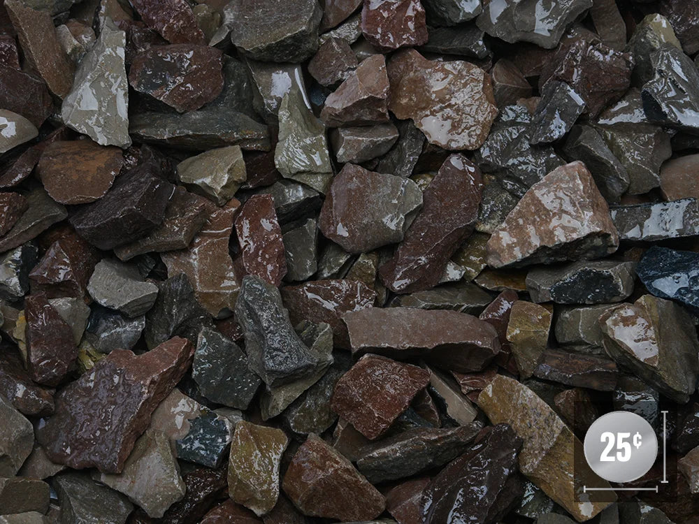 RUSTIC BROWN MARBLE 3/4"-1-1/4"