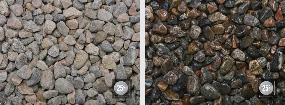 ALGONQUIN COLOURED RIVER ROCK 3/4"- 1-1/4"