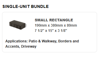 BEACON HILL SMOOTH REC DARK CHARCOAL 80MM