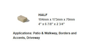 BRUSSELS BLOCK HALF LIMESTONE