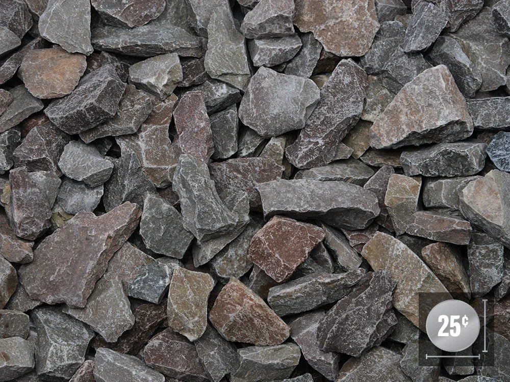 BAGGED RUSTIC BROWN MARBLE 3/4"-1-1/4" 18KG