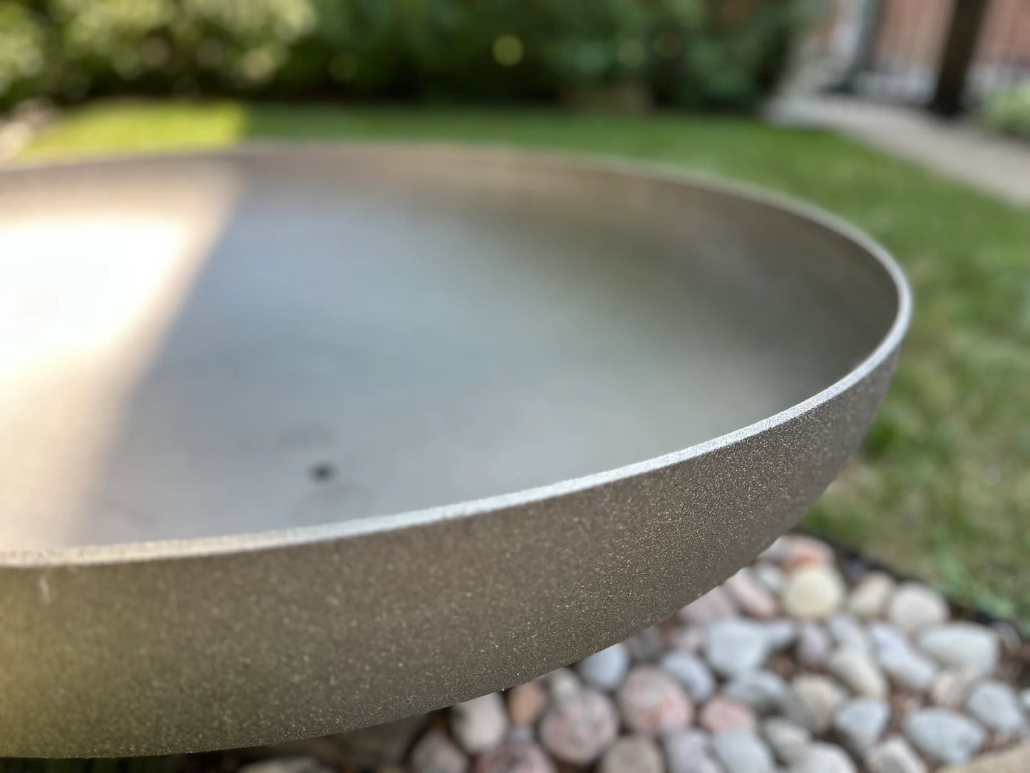 SHOGUN KABUTO 40" CORTEN STEEL FIRE PIT WITH TABLE TOP