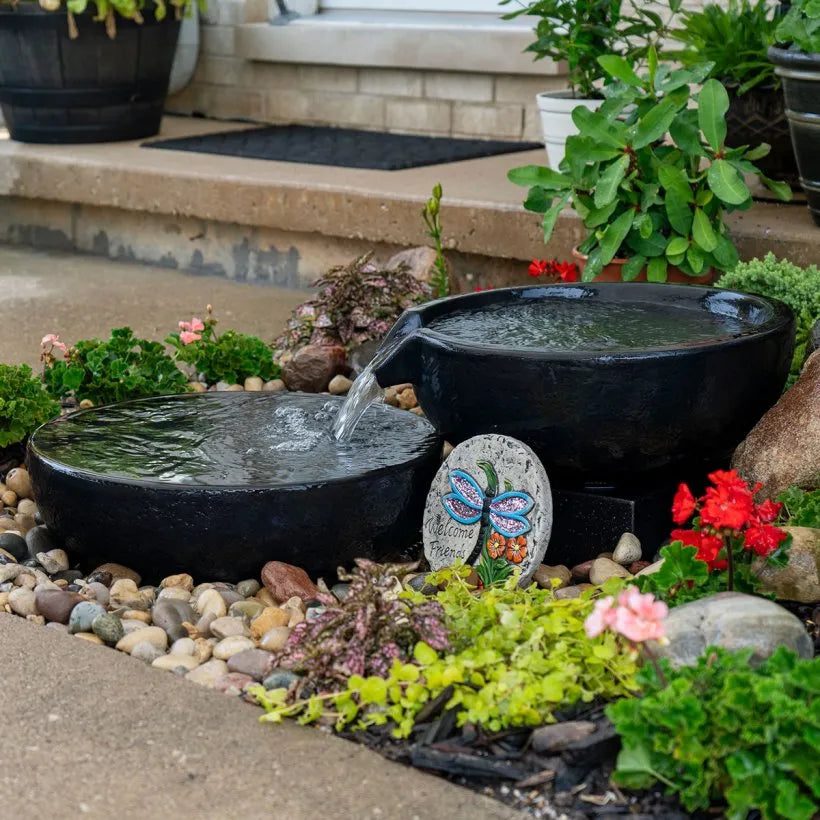 SPILLWAY BOWL AND BASIN FOUNTAIN KIT - IRON ORE 19"/21"