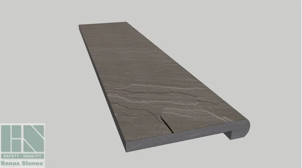 SLATE GREY BULLNOSE COPING 12"X48"X2" RF1S