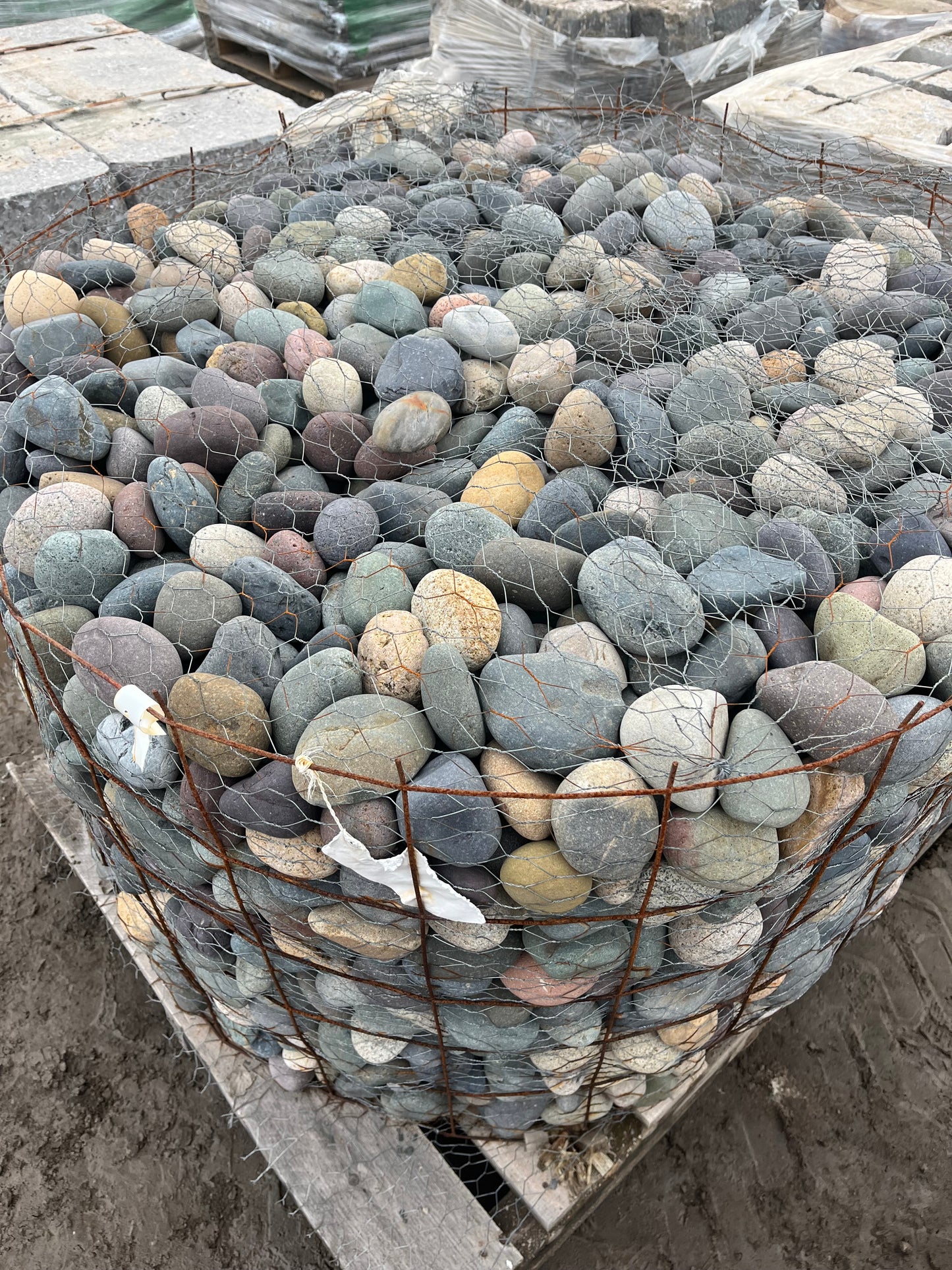 MEXICAN BEACH PEBBLES MIXED 2"-3"
