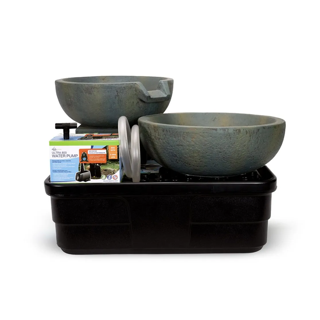 SPILLWAY BOWL AND BASIN FOUNTAIN KIT - PATINA 19"/21"