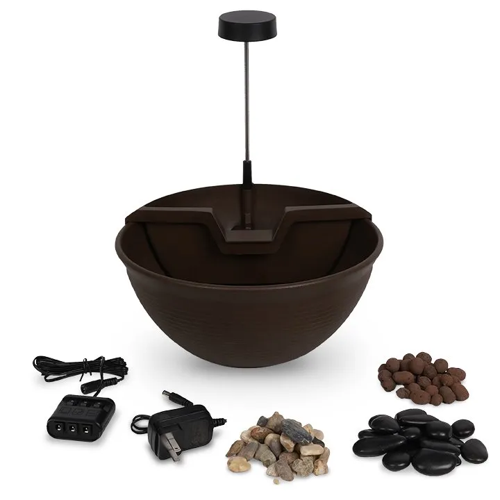 AQUAGARDEN TABLETOP FOUNTAIN KIT MOCHA