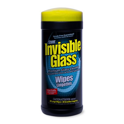 INVISIBLE GLASS WIPES 28 COUNT