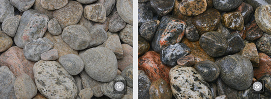 ALGONQUIN COLOURED RIVER ROCK 1-3"