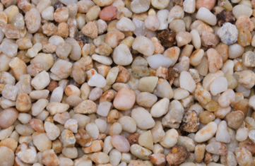 BAGGED SILICA PEBBLES 1/4"-1/2 18KG