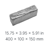 ANTICO CURB 15.75" - GREY MIX