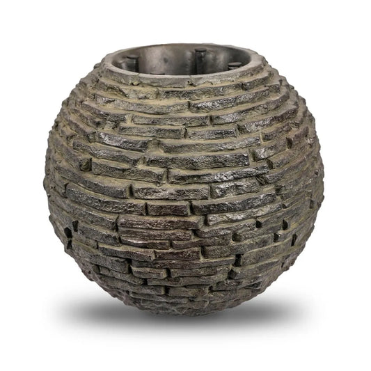 STACKED SLATE SPHERE FOUNTAIN KIT 18"