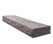 SILVER GREY STEPS 16"X84"X7" FLAMED TOP