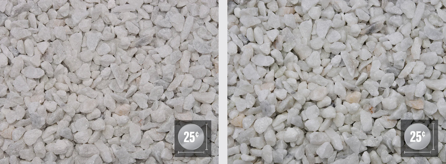 BAGGED WHITE MARBLE 3/8-3/4 18KG