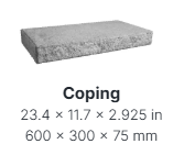 PARKWALL COPING - WINTERBORN RETAINING WALL