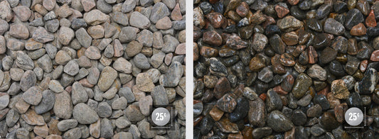 BAGGED ALGONQUIN COLOURED RIVER ROCK 3/4"- 1-1/4"