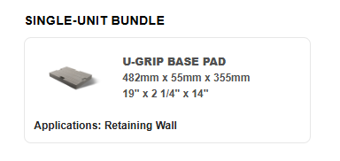 UNIVERSAL REGULAR U-GRIP BASE PAD