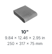 BAROLLO 10" COPING - ULTRA BLACK