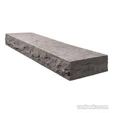 SILVER GREY STEPS 16"X72"X7" FLAMED TOP