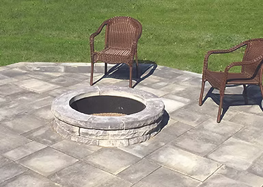 CHISEL FIREPIT - SUNSET BUFF