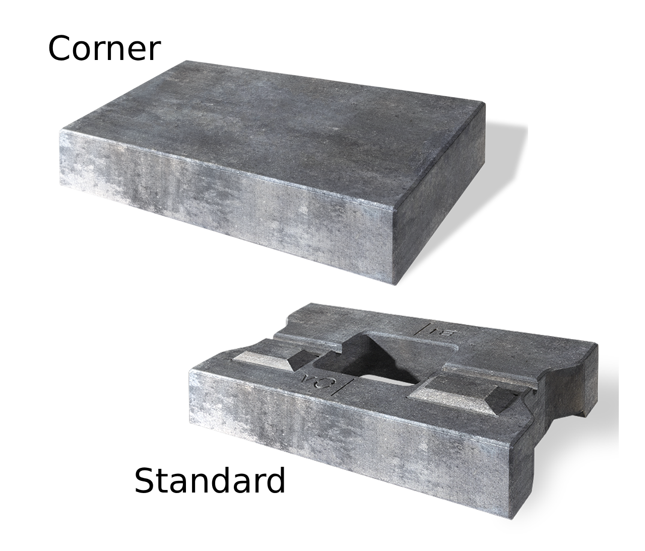 PISA SMOOTH STANDARD/CORNER GRANITE BLEND