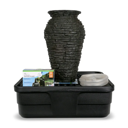 STACKED SLATE URN FOUNTAIN KIT 45"