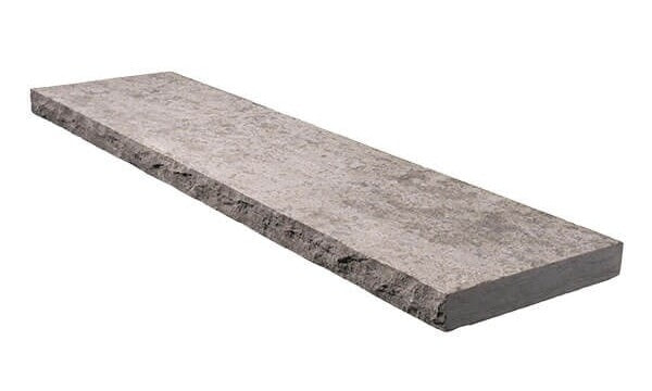 SILVER GREY COPING 16"X48"X2" FLAMED TOP RF1S